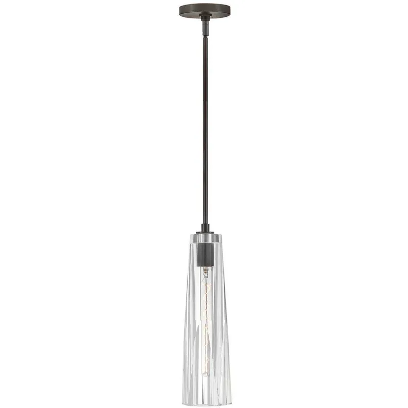 Cosette LED 5 inch Black Oxide Pendant Ceiling Light in Clear Crystal