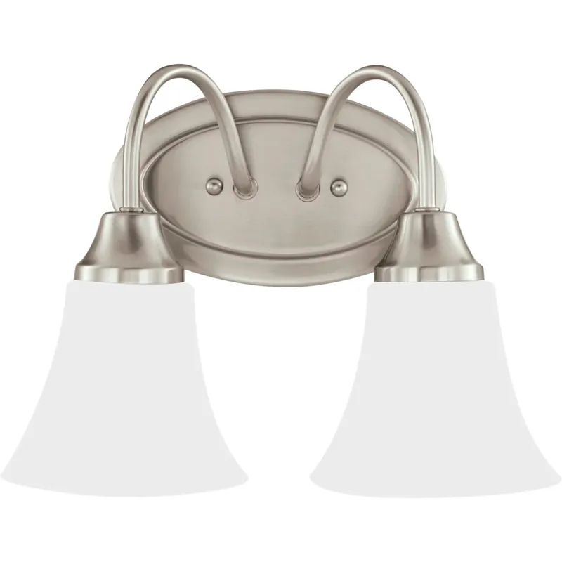 Holman 2 Light 11.75 inch Brushed Nickel Wall Bath Fixture Wall Light