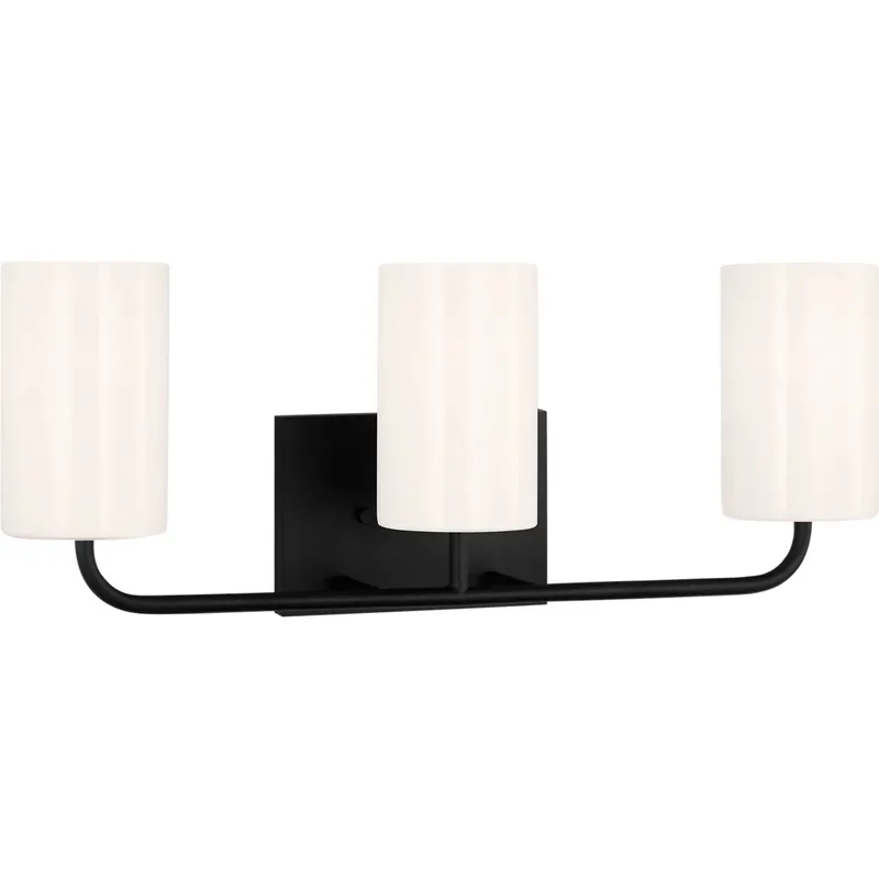 Rhett 3 Light 22 inch Midnight Black Wall Bath Fixture Wall Light