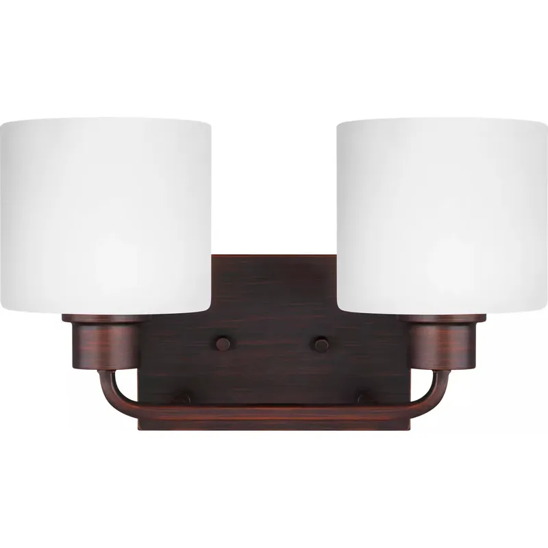 Canfield 2 Light 14.25 inch Bronze Wall Bath Fixture Wall Light
