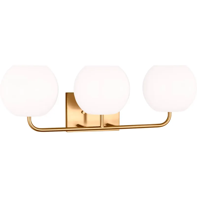 Rory 3 Light 25 inch Satin Brass Wall Bath Fixture Wall Light