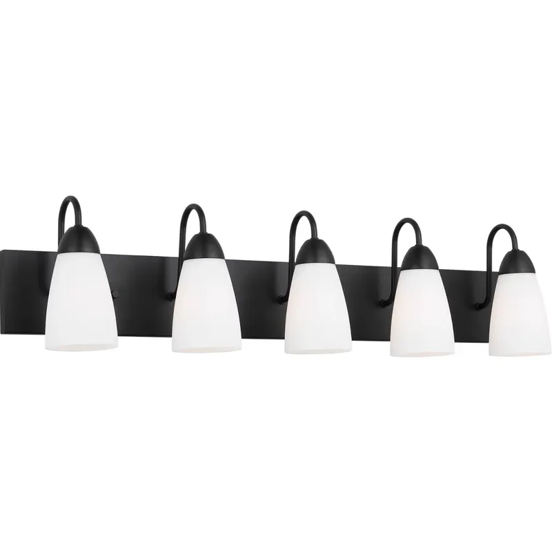 Sean Lavin Seville 5 Light 35.88 inch Midnight Black Wall Bath Fixture Wall Light