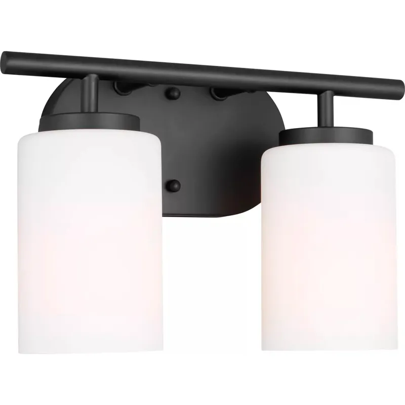 Oslo 2 Light 12.5 inch Midnight Black Wall Bath Fixture Wall Light