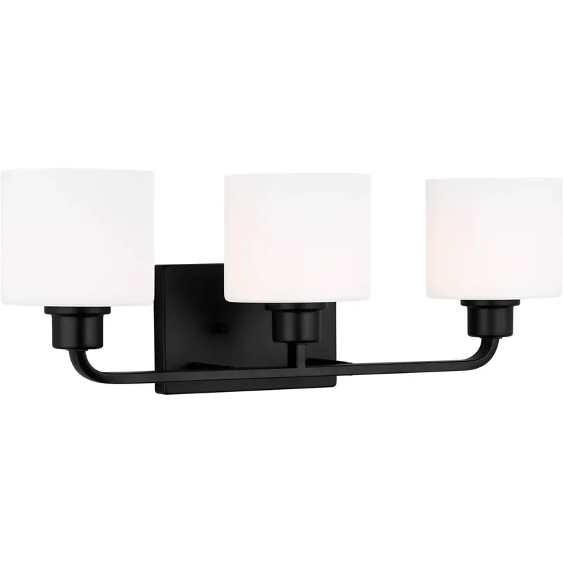 Canfield 3 Light 23.13 inch Midnight Black Wall Bath Fixture Wall Light