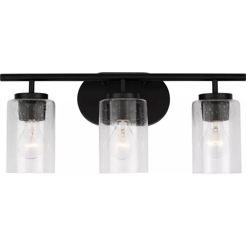 Oslo 3 Light 20 inch Midnight Black Wall Bath Fixture Wall Light