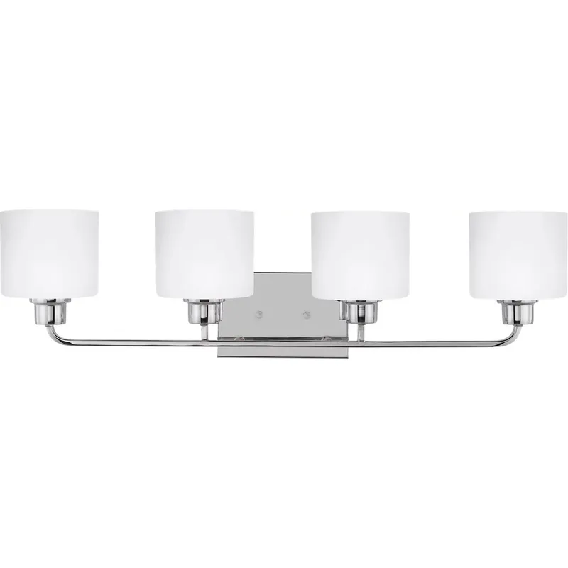 Canfield 4 Light 31.88 inch Chrome Bath Vanity Wall Sconce Wall Light