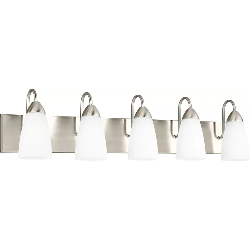 Seville 5 Light 35.88 inch Brushed Nickel Wall Bath Fixture Wall Light