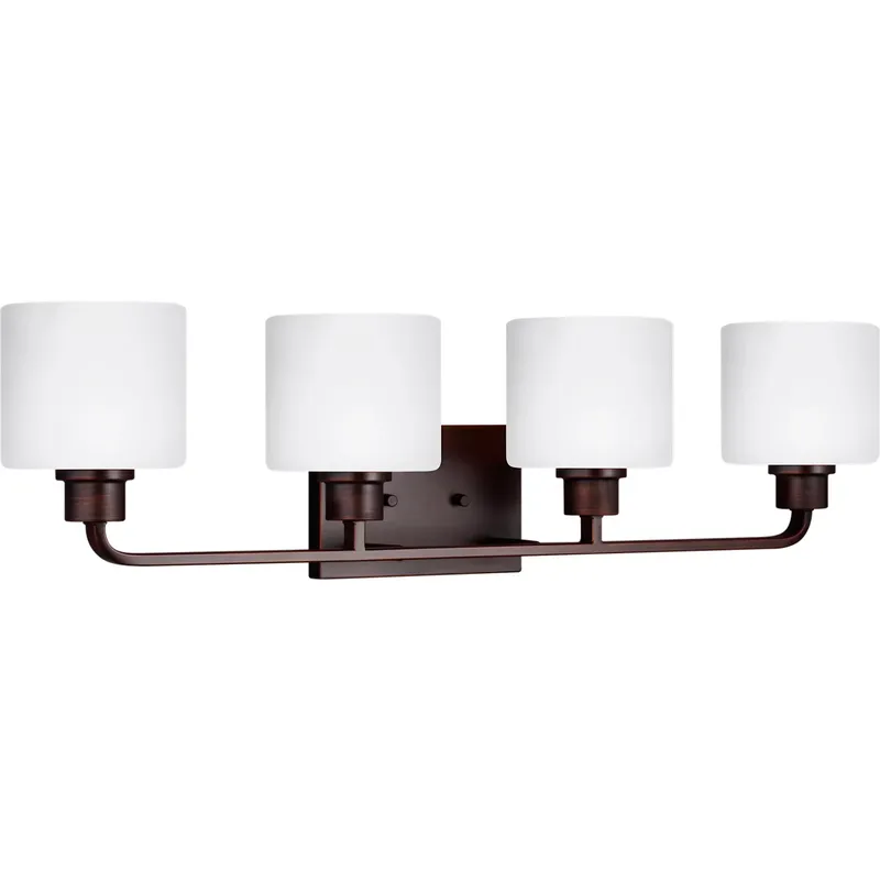 Canfield 4 Light 31.88 inch Bronze Wall Bath Fixture Wall Light