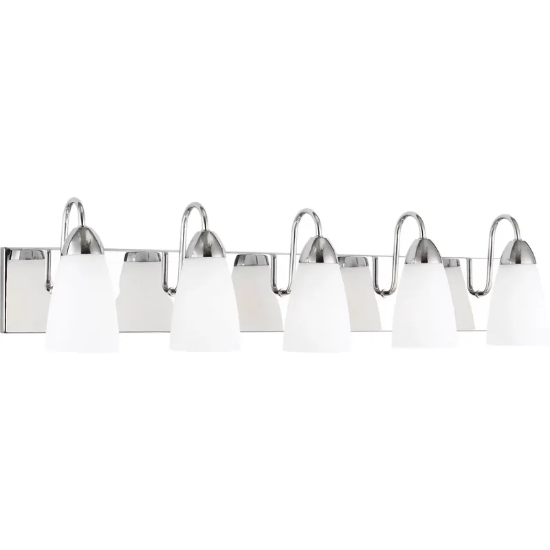Seville 5 Light 35.88 inch Chrome Wall Bath Fixture Wall Light