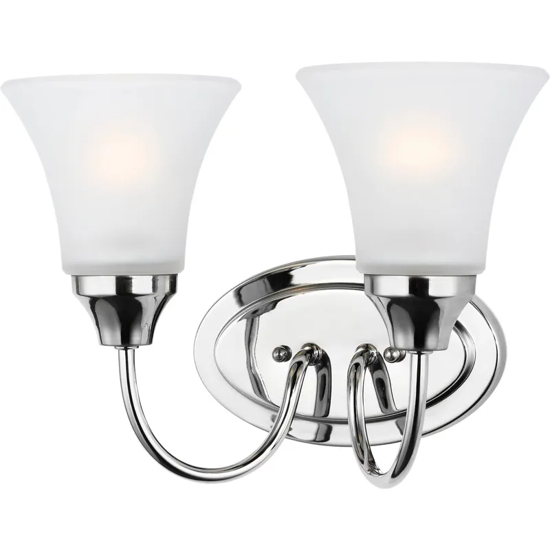 Holman 2 Light 11.75 inch Chrome Wall Bath Fixture Wall Light
