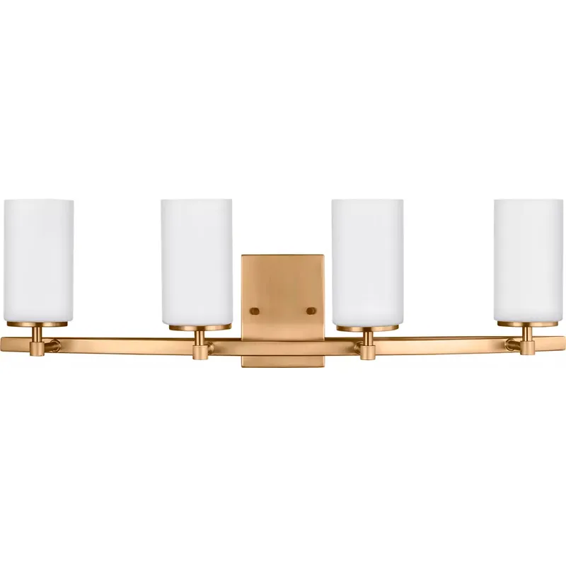 Alturas 4 Light 30.5 inch Satin Brass Bath Vanity Wall Sconce Wall Light