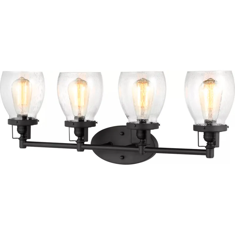 Belton 4 Light 28.75 inch Midnight Black Bath Vanity Wall Sconce Wall Light