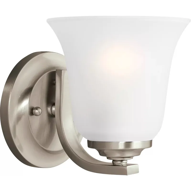 Emmons 1 Light 5.88 inch Brushed Nickel Wall Bath Fixture Wall Light