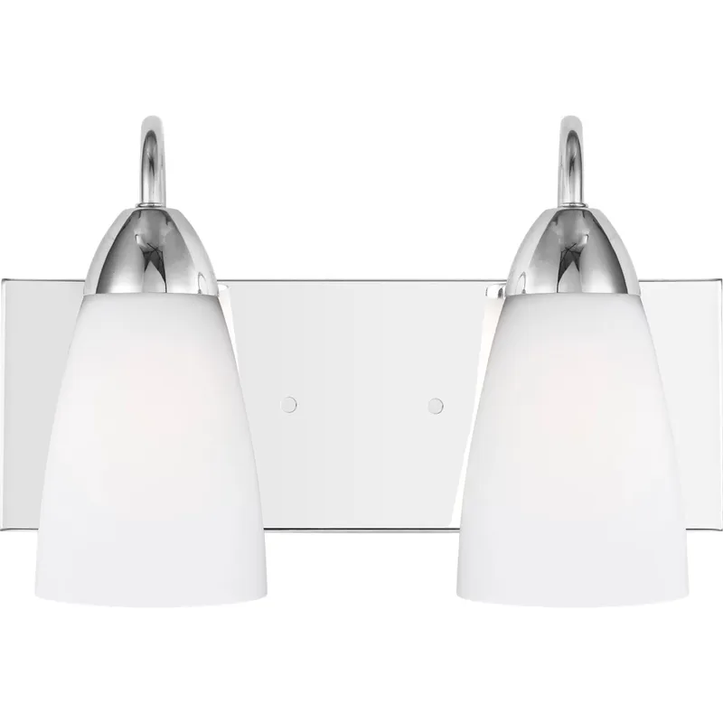 Seville 2 Light 13.5 inch Chrome Wall Bath Fixture Wall Light