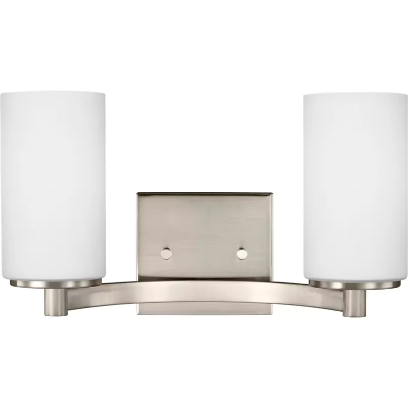 Hettinger 2 Light 13.5 inch Brushed Nickel Bath Vanity Wall Sconce Wall Light