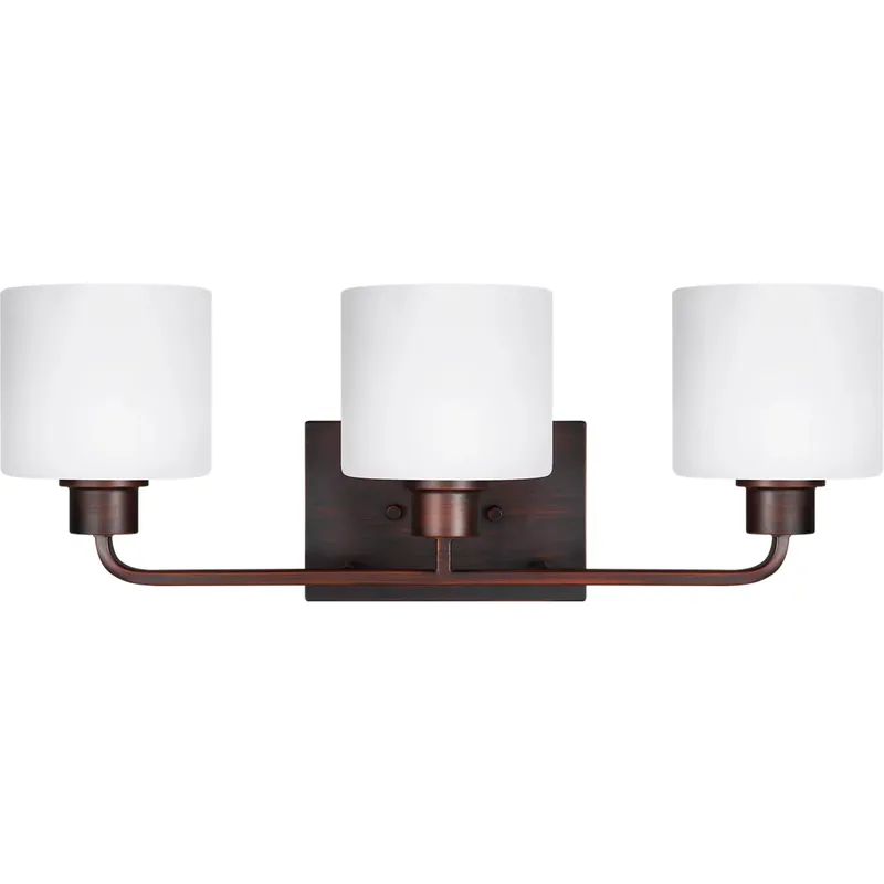 Canfield 3 Light 23.13 inch Bronze Wall Bath Fixture Wall Light