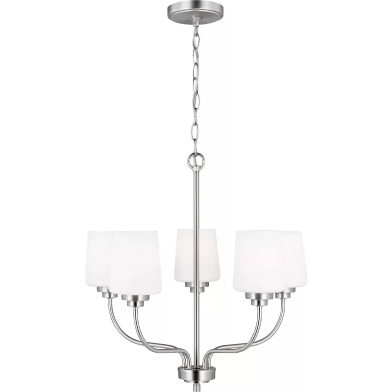 Windom 5 Light 20 inch Brushed Nickel Chandelier Ceiling Light