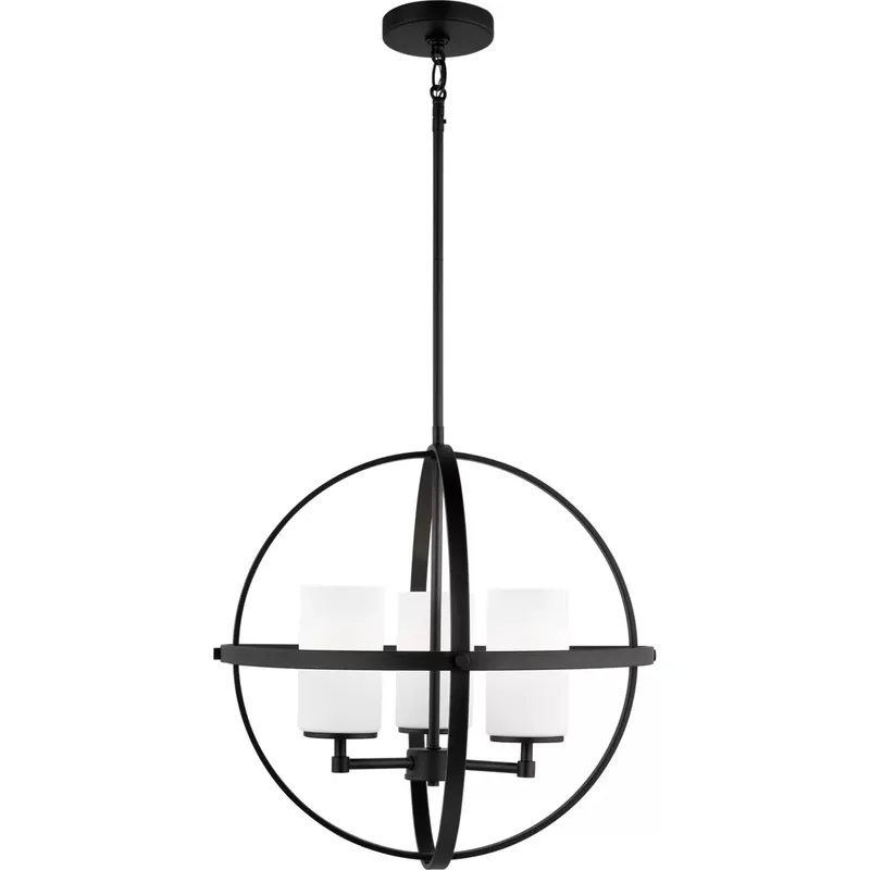 Alturas LED 19 inch Midnight Black Chandelier Ceiling Light