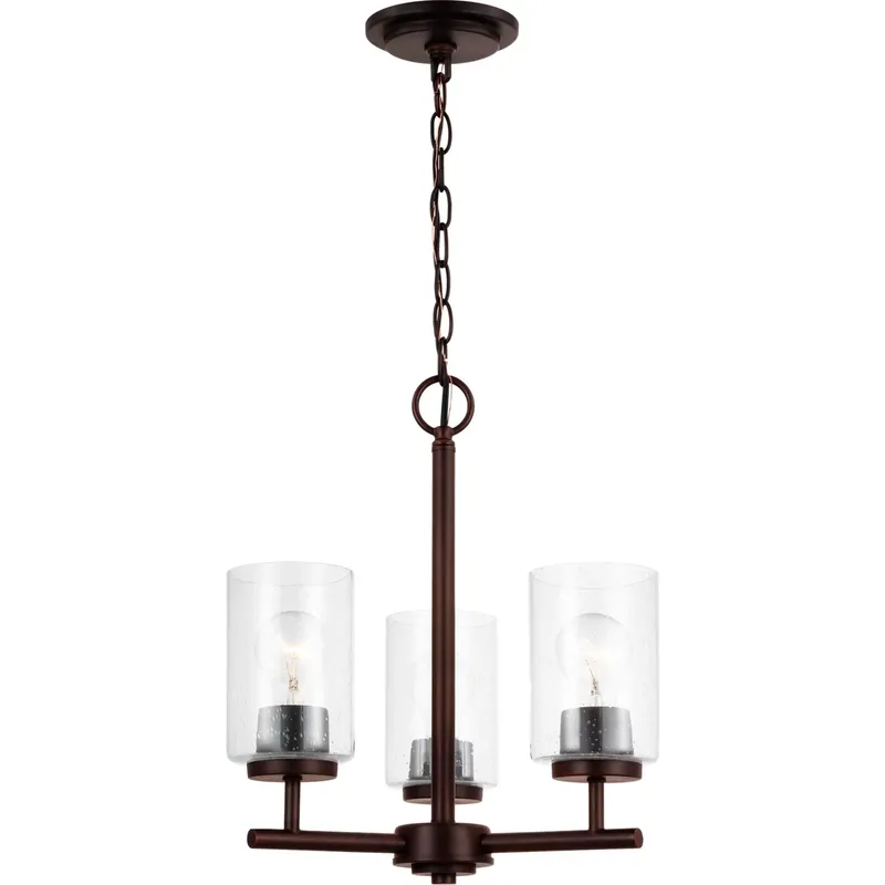 Oslo 3 Light 15 inch Bronze Chandelier Ceiling Light