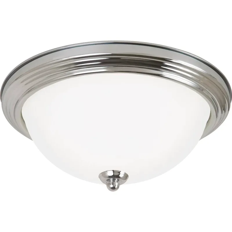 Geary 1 Light 10.5 inch Chrome Flush Mount Ceiling Light