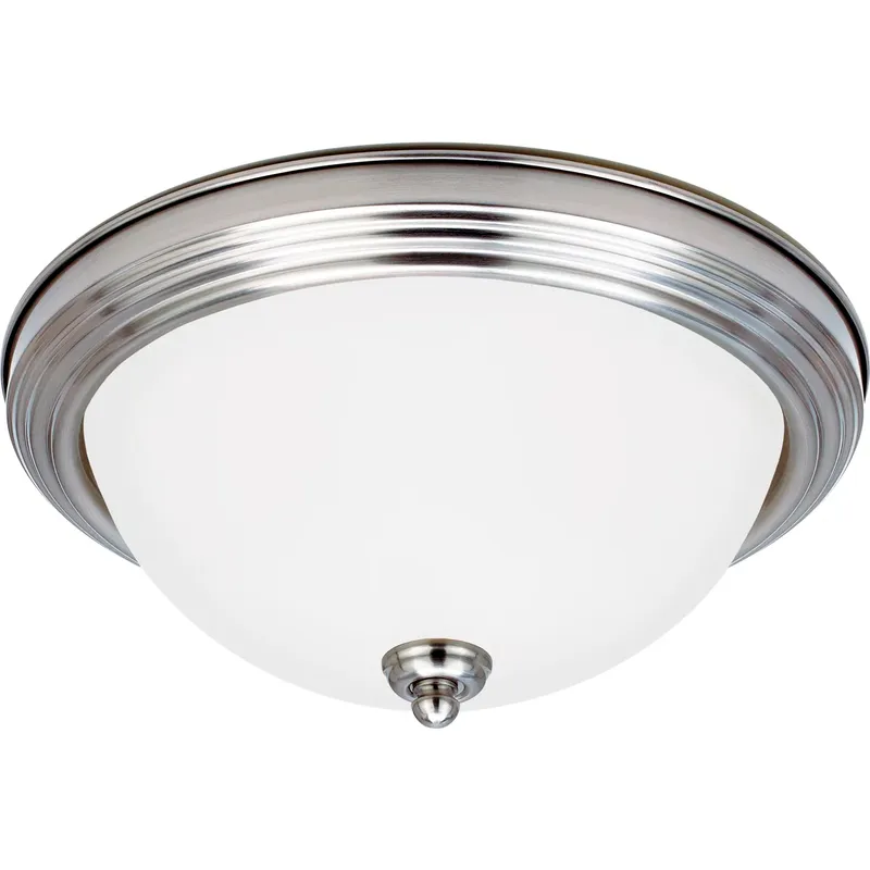 Geary 1 Light 10.5 inch Brushed Nickel Flush Mount Ceiling Light