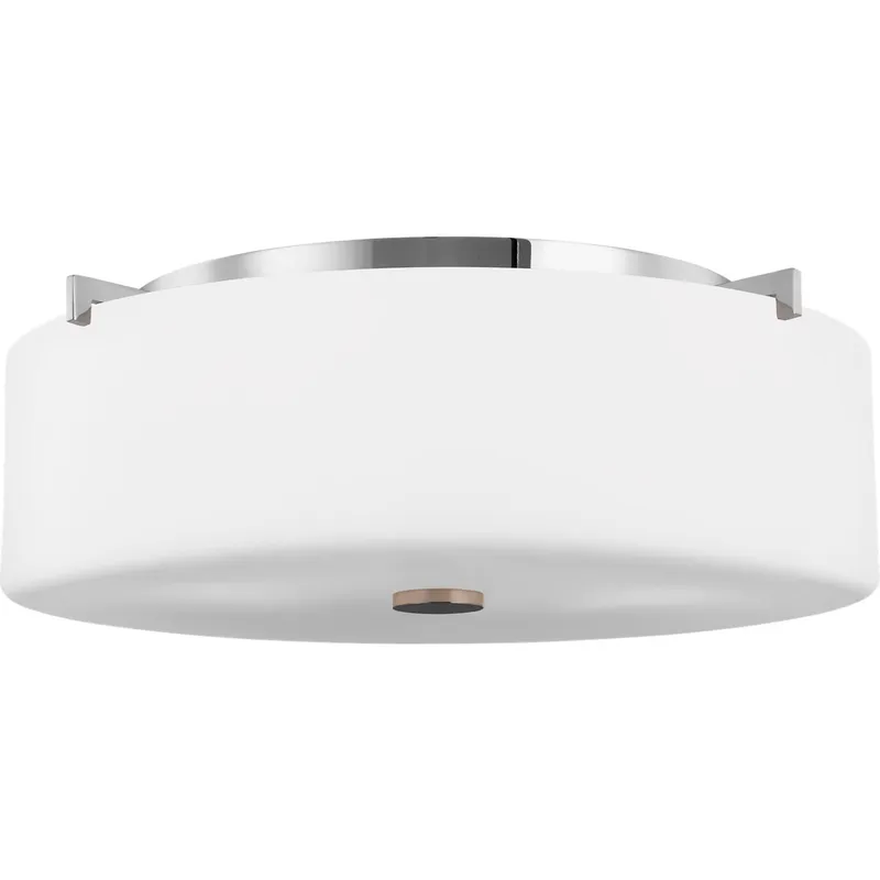 Sunset Drive 3 Light 16 inch Chrome Flush Mount Ceiling Light, Large