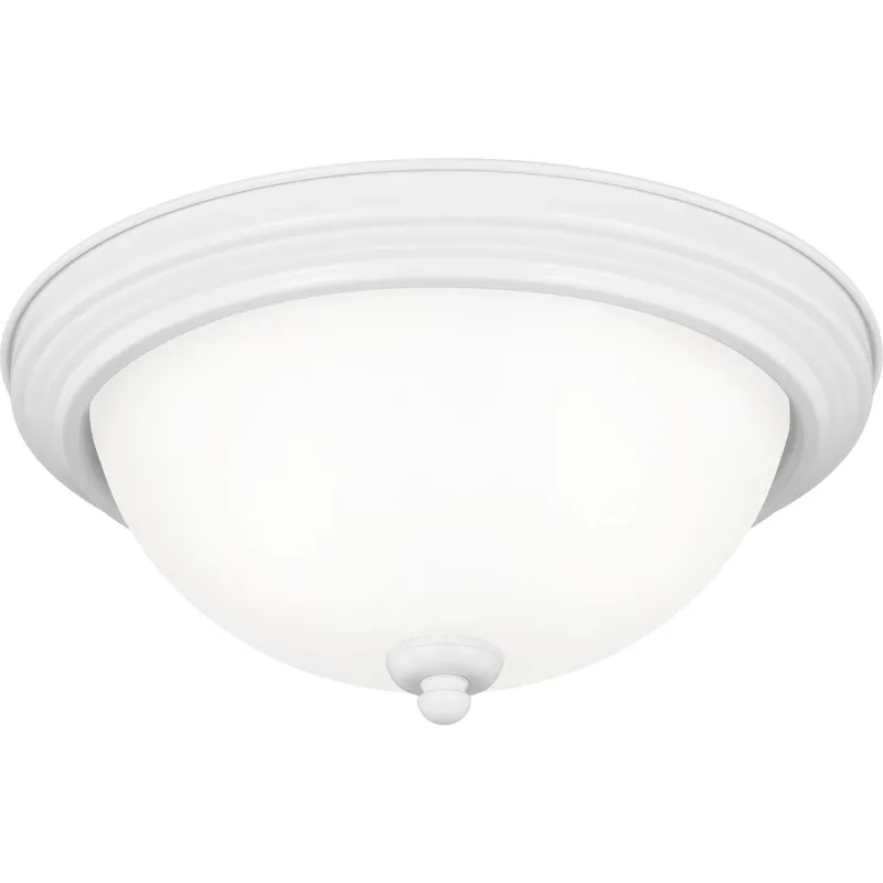Geary 2 Light 12.5 inch White Flush Mount Ceiling Light