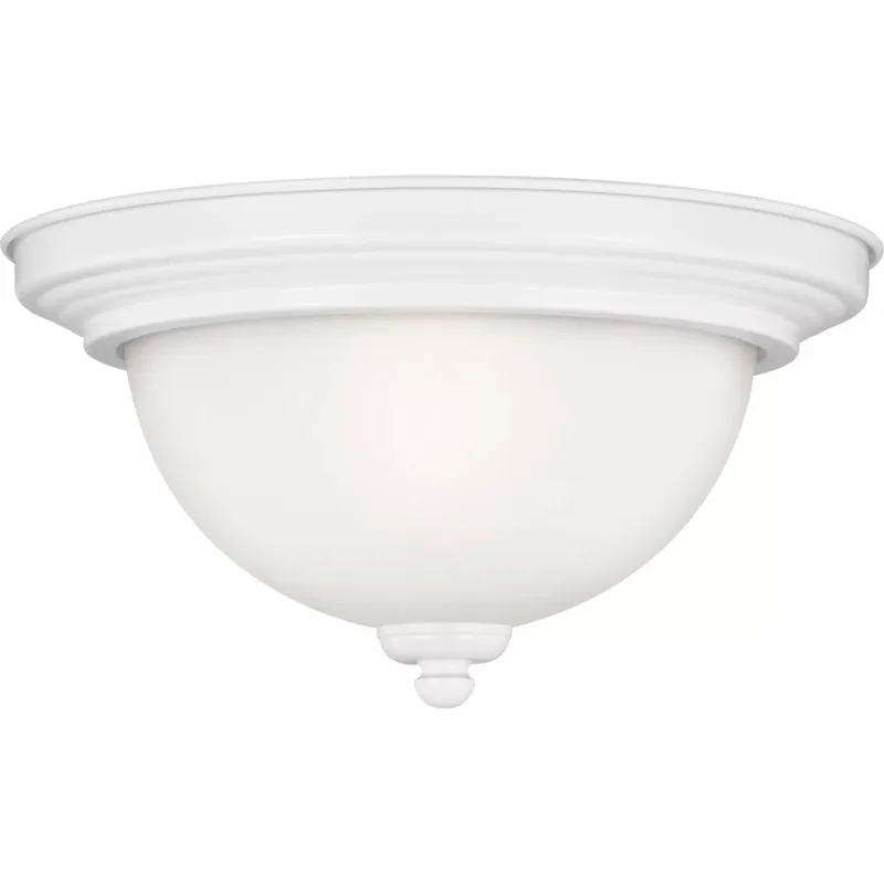 Geary 1 Light 10.5 inch White Flush Mount Ceiling Light