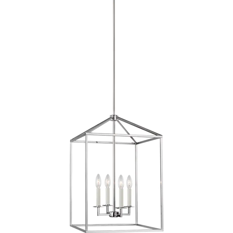 Perryton 4 Light 15.5 inch Chrome Foyer Pendant Ceiling Light, Medium