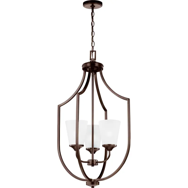 Hanford 3 Light 18.13 inch Bronze Foyer Pendant Ceiling Light