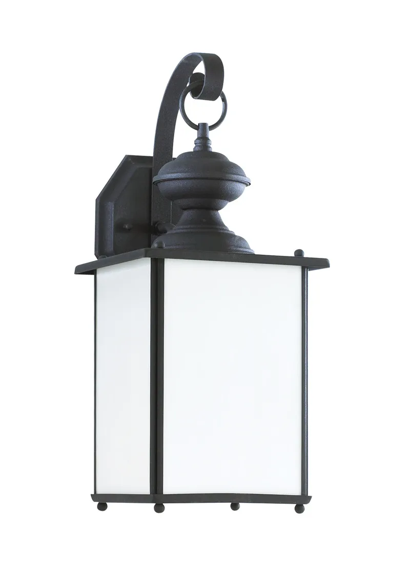 Jamestowne 1 Light 17 inch Black Outdoor Wall Lantern