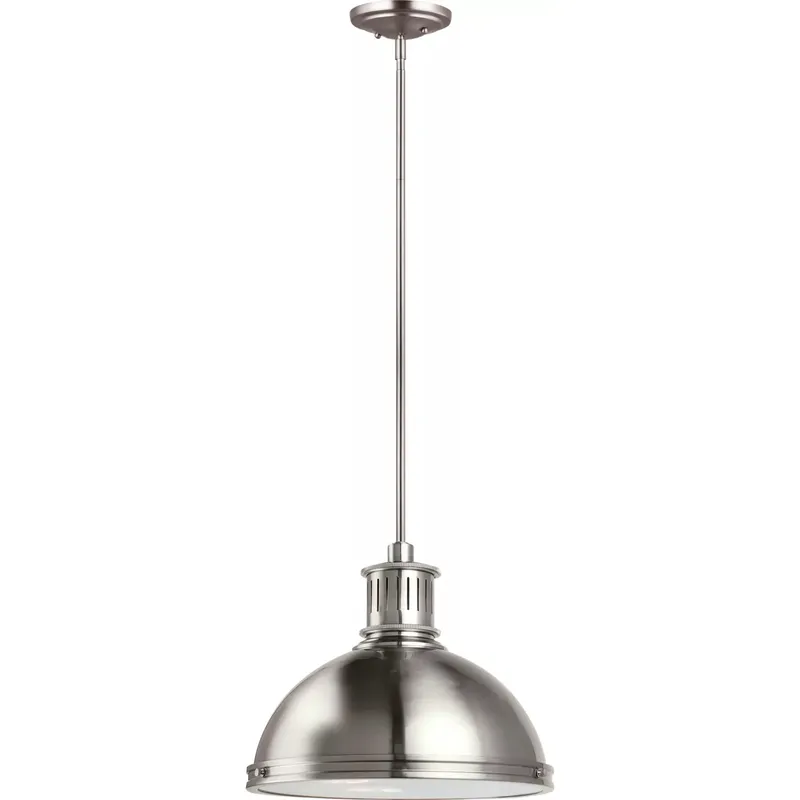 Pratt Street Metal 3 Light 16 inch Brushed Nickel Pendant Ceiling Light
