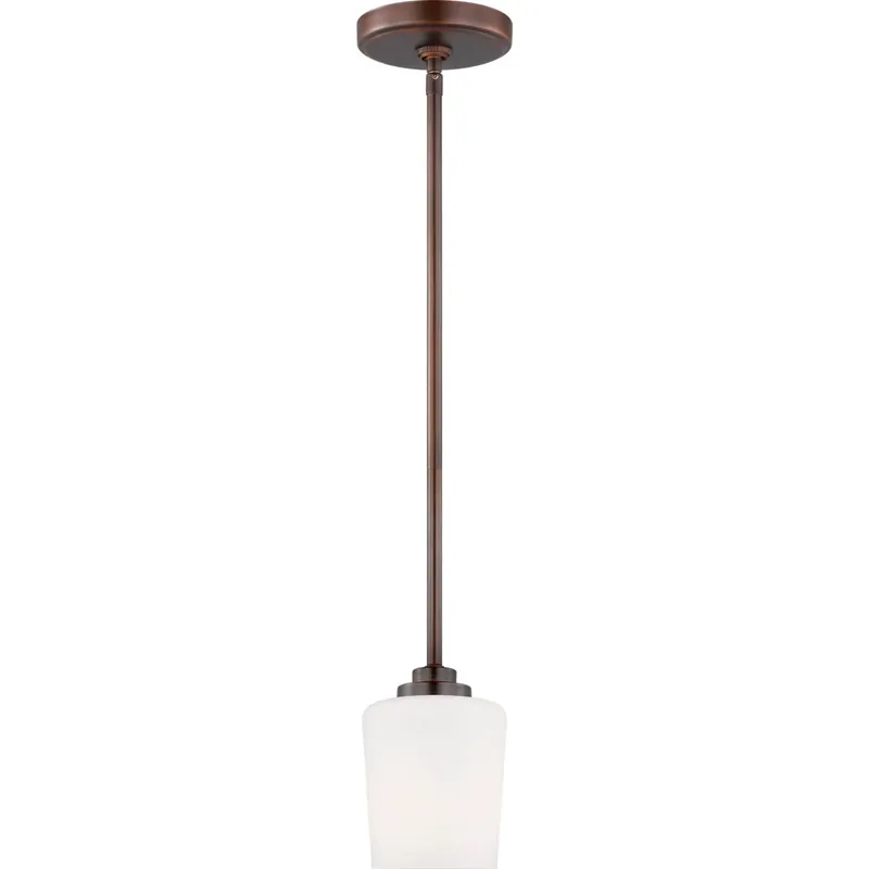 Windom 1 Light 4.25 inch Bronze Pendant Ceiling Light in Burnt Sienna