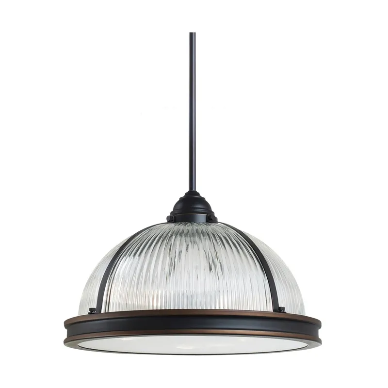 Pratt Street Prismatic 3 Light 16.25 inch Autumn Bronze Pendant Ceiling Light