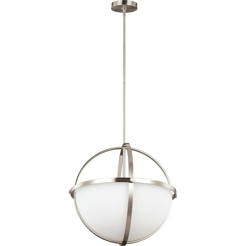 Alturas 3 Light 19 inch Brushed Nickel Pendant Ceiling Light