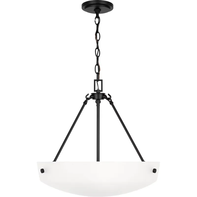 Kerrville 3 Light 19.25 inch Midnight Black Pendant Ceiling Light