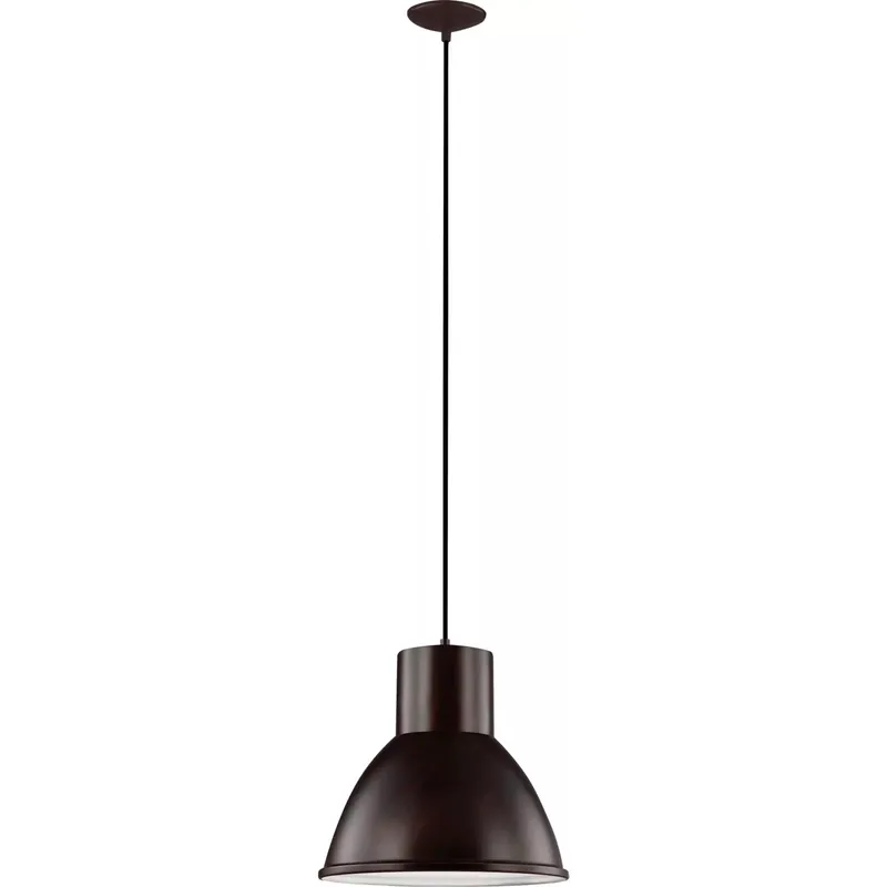 Division Street 1 Light 15 inch Bronze Pendant Ceiling Light in Burnt Sienna