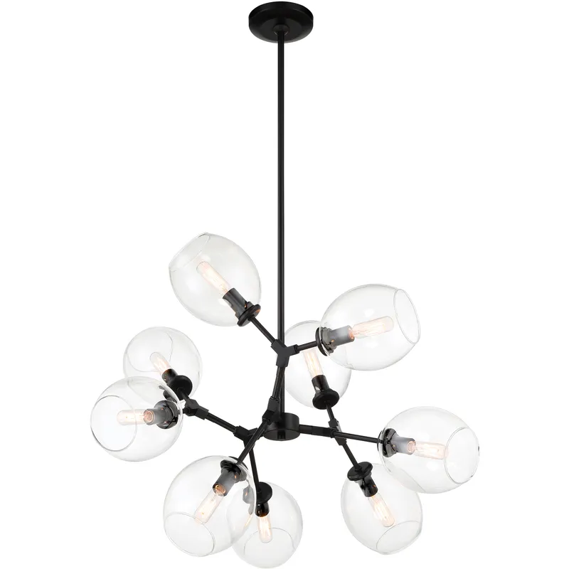 Nexpo 9 Light 30 inch Coal Chandelier Ceiling Light