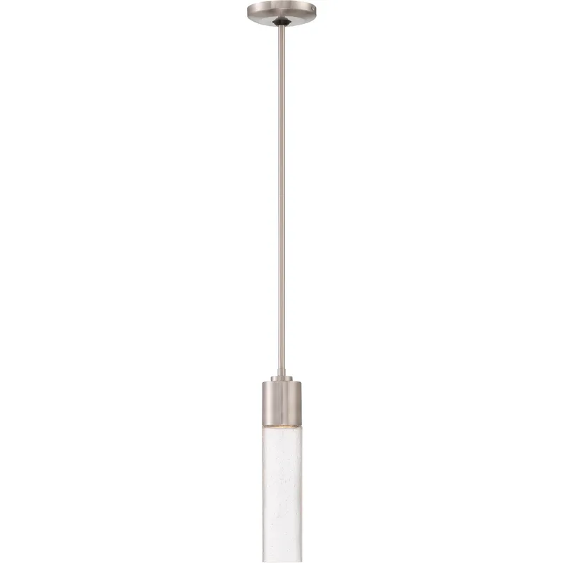 Light Rain LED 4.88 inch Brushed Nickel Mini Pendant Ceiling Light