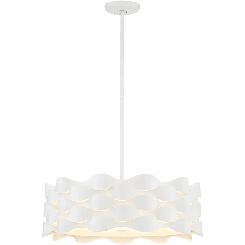 Coastal Current LED 21 inch Sand White Pendant Ceiling Light