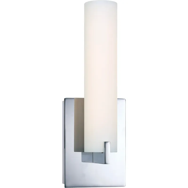 Tube LED 4.75 inch Chrome ADA Wall Sconce Wall Light