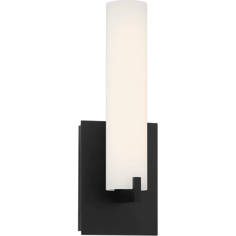 Tube Wall Sconce Wall Light in LED, Coal