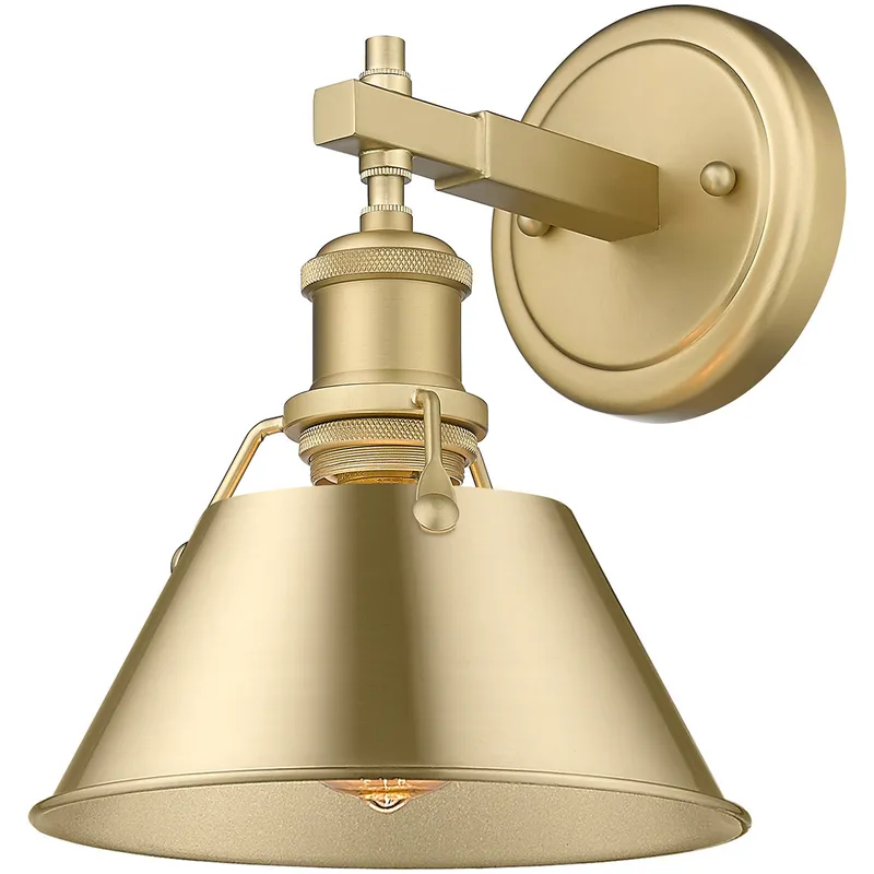 Yep Orwell Vanity Wall Light in Brushed Champagne Brass