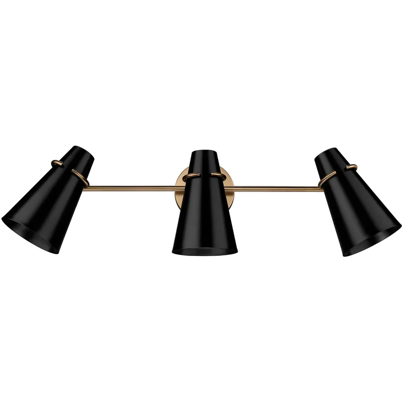 Reeva Vanity Wall Light in Matte Black