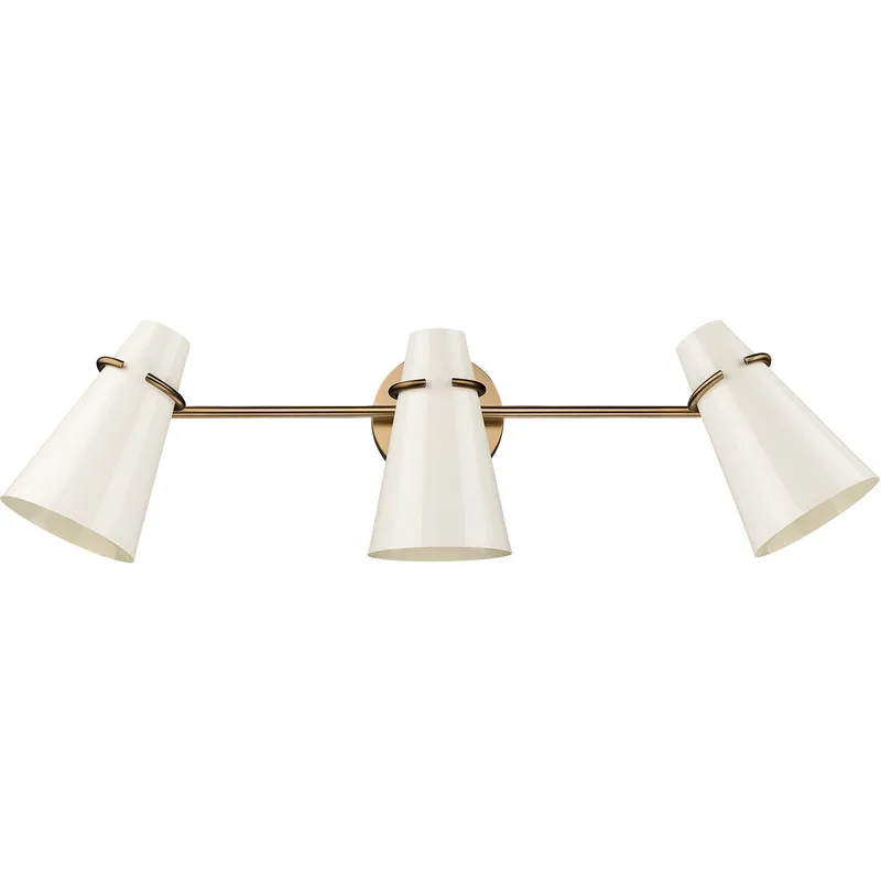 Reeva Vanity Wall Light in Glossy Ecru