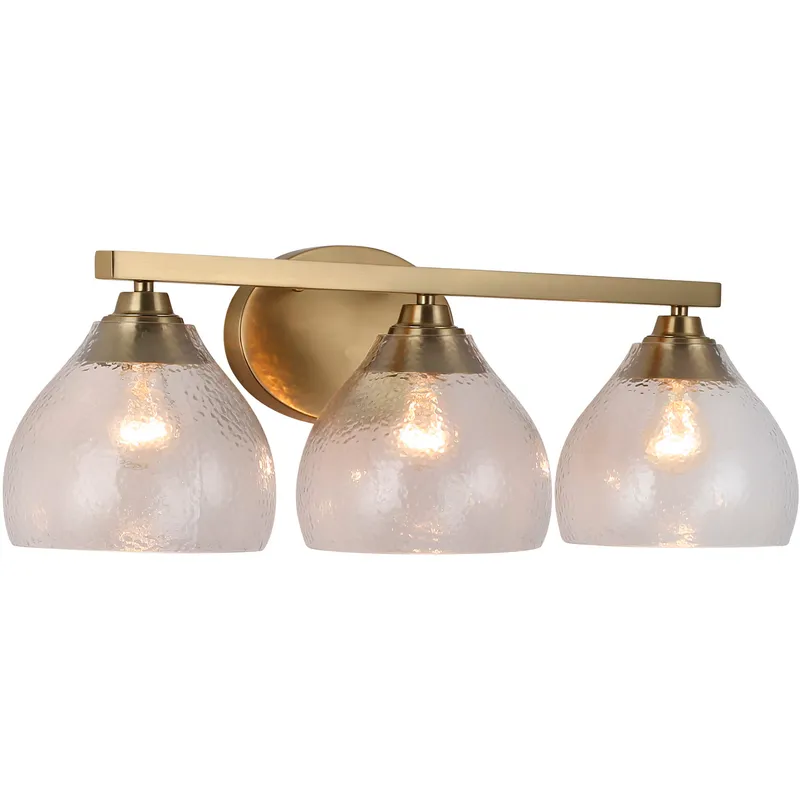 Ariella Vanity Wall Light in Brushed Champagne Brass