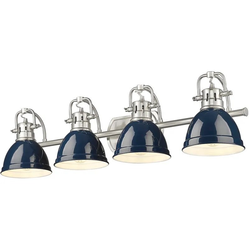 Yep Duncan Vanity Wall Light in Pewter, Navy