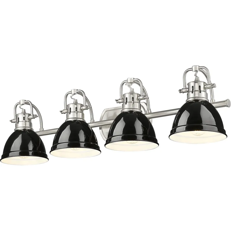 Yep Duncan Vanity Wall Light in Pewter, Black