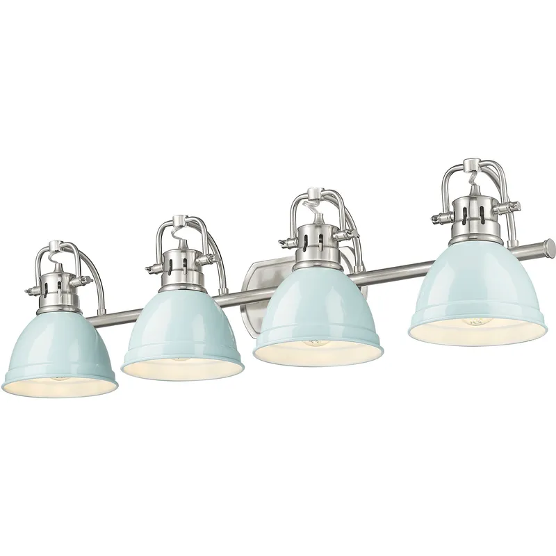 Yep Duncan Vanity Wall Light in Pewter, Seafoam