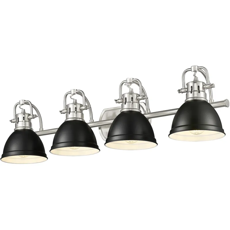 Yep Duncan Vanity Wall Light in Pewter, Matte Black